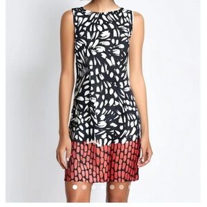 Alyx Women's Sleeveless Back Zip Red Black Dress Size 18